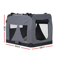 Thumbnail for i.Pet Pet Carrier Soft Crate Dog Cat Travel Portable Cage Kennel Foldable Car XL