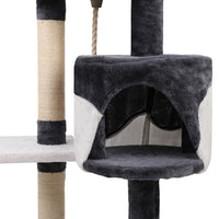 Thumbnail for i.Pet Cat Tree 112cm Trees Scratching Post Scratcher Tower Condo House Furniture Wood