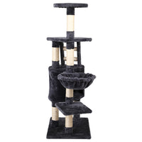 Thumbnail for i.Pet 120cm Multi-Level Wooden Cat Tree - Premium Scratching Post, Tower & Condo House for Cats