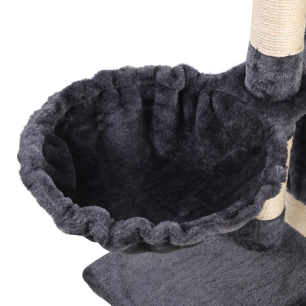 i.Pet 120cm Multi-Level Wooden Cat Tree - Premium Scratching Post, Tower & Condo House for Cats