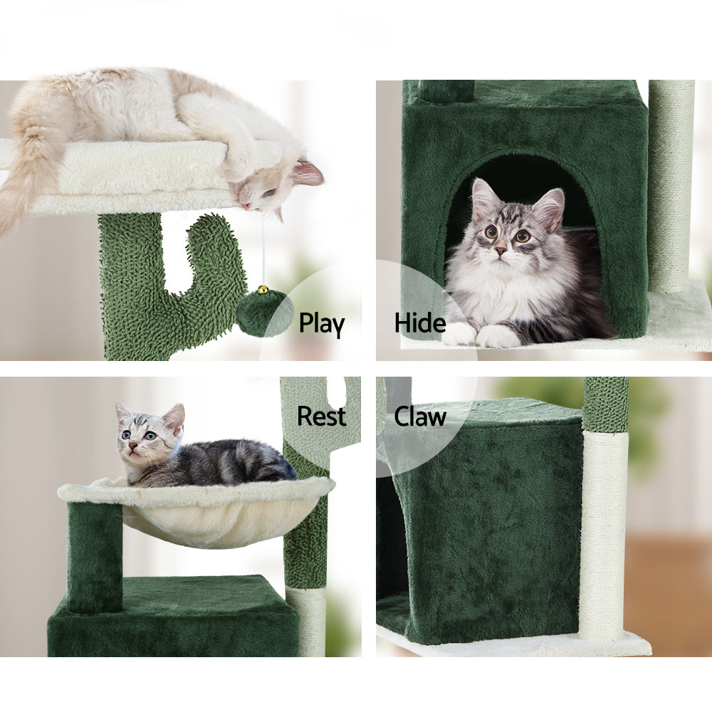 i.Pet Cat Tree Tower Scratching Post Scratcher Wood Condo Bed Toys House 78cm