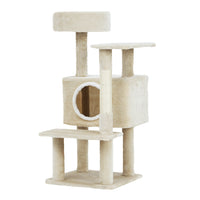 Thumbnail for i.Pet Cat Tree Tower Scratching Post Scratcher Wood Condo House Bed Trees 90cm