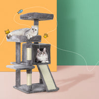 Thumbnail for i.Pet Cat Tree Tower Scratching Post Scratcher Wood Condo House Bed Trees 103cm