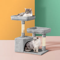 Thumbnail for i.Pet Cat Tree Tower Scratching Post Scratcher Wood Condo House Bed Trees 69cm