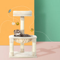 Thumbnail for i.Pet Cat Tree Tower Scratching Post Scratcher Wood Condo Toys House Bed 69cm