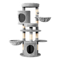 Thumbnail for i.Pet Cat Tree Tower Scratching Post Scratcher Wood Condo House Toys Bed 123cm