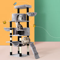 Thumbnail for i.Pet Cat Tree Tower Scratching Post Scratcher Wood Condo House Play Bed 161cm