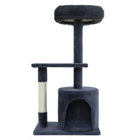 Thumbnail for i.Pet Cat Tree Scratching Post Scratcher Tower Condo House Grey 94cm