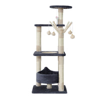 Thumbnail for i.Pet 110cm Cat Tree - Premium Scratching Post, Tower & Condo House with Play Toys for Felines