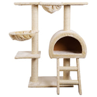 Thumbnail for i.Pet Cat Tree Trees Scratching Post Scratcher Condo Tower House Bed Beige 100cm