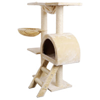 Thumbnail for i.Pet Cat Tree Trees Scratching Post Scratcher Condo Tower House Bed Beige 100cm