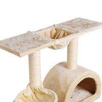 Thumbnail for i.Pet Cat Tree Trees Scratching Post Scratcher Condo Tower House Bed Beige 100cm