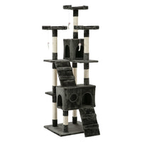 Thumbnail for i.Pet 180cm Wooden Cat Tree - Deluxe Scratching Post, Tower & Condo House Retreat for Felines