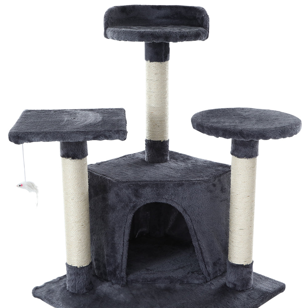 i.Pet 203cm Wooden Cat Tree - Deluxe Scratching Post, Tower & Condo House Lounge for Felines