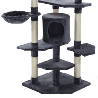 Thumbnail for i.Pet 203cm Wooden Cat Tree - Deluxe Scratching Post, Tower & Condo House Lounge for Felines