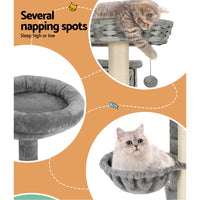 Thumbnail for i.Pet Cat Tree 169cm Tower Scratching Post Scratcher Wood Bed Condo House Rattan Ladder