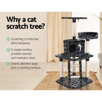 Thumbnail for Wooden Cat Tree with Scratching Post (120cm)-i.Pet