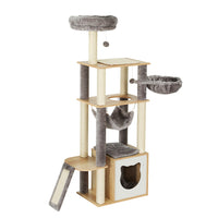 Thumbnail for i.Pet Cat Tree Tower Scratching Post Scratcher Wood Bed Condo Toys House 152cm