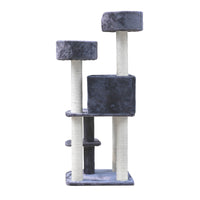 Thumbnail for i.Pet Cat Tree Trees Scratching Post Scratcher Tower Condo House Grey 126cm