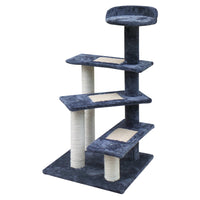 Thumbnail for i.Pet 100cm Cat Tree - Wooden Steps, Premium Scratching Post, Tower & Condo House for Cats