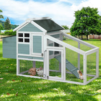 Thumbnail for i.Pet Chicken Coop Rabbit Hutch Large House Run Cage Wooden Outdoor Pet Hutch