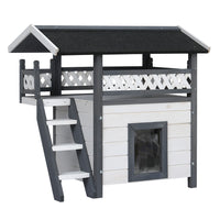 Thumbnail for i.Pet Rabbit Hutch Cat House Shelter Outdoor Wooden Small Dog Pet Houses Kennel