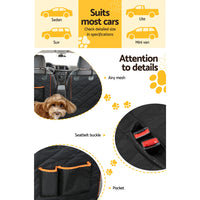 Thumbnail for i.Pet Pet Car Seat Cover Dog Protector Hammock Back Waterproof Belt Non Slip Mat