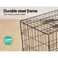 Thumbnail for i.Pet Dog Cage 24inch Pet Cage - Black