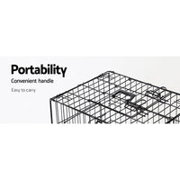 Thumbnail for i.Pet Dog Cage 36inch Pet Cage - Black