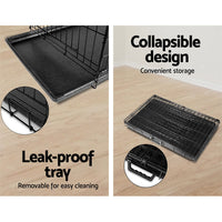 Thumbnail for i.Pet Dog Cage 36inch Pet Cage - Black