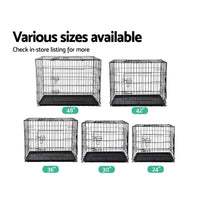 Thumbnail for i.Pet Dog Cage 48inch Pet Cage - Black