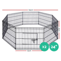 Thumbnail for i.Pet Pet Dog Playpen 2X24