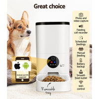 Thumbnail for i.Pet Automatic Pet Feeder 6L Auto Camera Dog Cat Smart Video Wifi Food App Hd