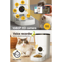 Thumbnail for i.Pet Automatic Pet Feeder 6L Auto Camera Dog Cat Smart Video Wifi Food App Hd