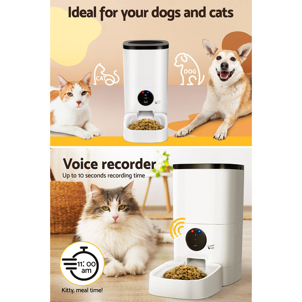 i.Pet Automatic Pet Feeder 6L Auto Wifi Dog Cat Feeder Smart Food App Control