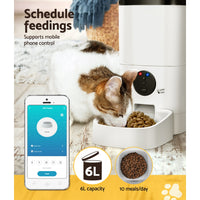 Thumbnail for i.Pet Automatic Pet Feeder 6L Auto Wifi Dog Cat Feeder Smart Food App Control