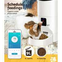 Thumbnail for i.Pet Automatic Pet Feeder 9L Auto Wifi Dog Cat Feeder Smart Food App Dispenser