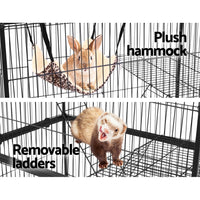 Thumbnail for i.Pet Rabbit Cage Bird Ferret Parrot Aviary Cat Hamster 4 Level 142cm