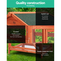 Thumbnail for i.Pet Bird Cage Wooden Pet Cages Aviary Large Carrier Travel Canary Cockatoo Parrot XL