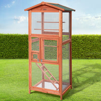 Thumbnail for i.Pet Bird Cage Wooden Pet Cages Aviary Large Carrier Travel Canary Cockatoo Parrot XL