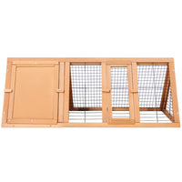 Thumbnail for i.Pet Rabbit Hutch Wooden Chicken Coop Pet Hutch 119cm x 51cm x 44cm