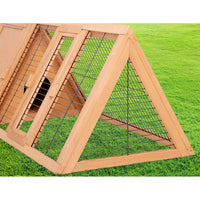 Thumbnail for i.Pet Rabbit Hutch Wooden Chicken Coop Pet Hutch 119cm x 51cm x 44cm