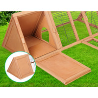 Thumbnail for i.Pet Rabbit Hutch Wooden Chicken Coop Pet Hutch 119cm x 51cm x 44cm