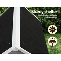 Thumbnail for i.Pet Dog Kennel Outdoor Wooden Indoor Puppy Pet House Weatherproof XL Large