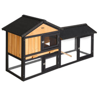 Thumbnail for i.Pet Chicken Coop Rabbit Hutch Wooden Cage Pet Hutch 165cm x 52cm x 86cm