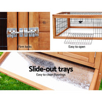 Thumbnail for i.Pet Rabbit Hutch Chicken Coop 155cm Tall Wooden Pet Hutch