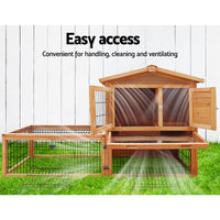 Thumbnail for i.Pet Rabbit Hutch Chicken Coop 155cm Tall Wooden Pet Hutch