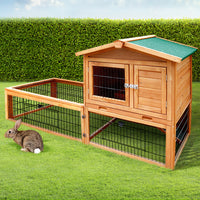 Thumbnail for i.Pet Rabbit Hutch Chicken Coop 155cm Tall Wooden Pet Hutch