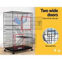 Thumbnail for i.Pet Rabbit Cage Indoor Hutch Guinea Pig Bunny Ferret Hamster Pet Cage Outdoor