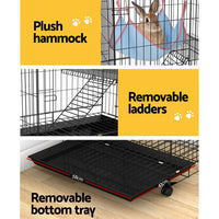 Thumbnail for i.Pet Rabbit Cage Indoor Hutch Guinea Pig Bunny Ferret Hamster Pet Cage Outdoor